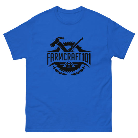 FarmCraft101 Black Logo classic value tee