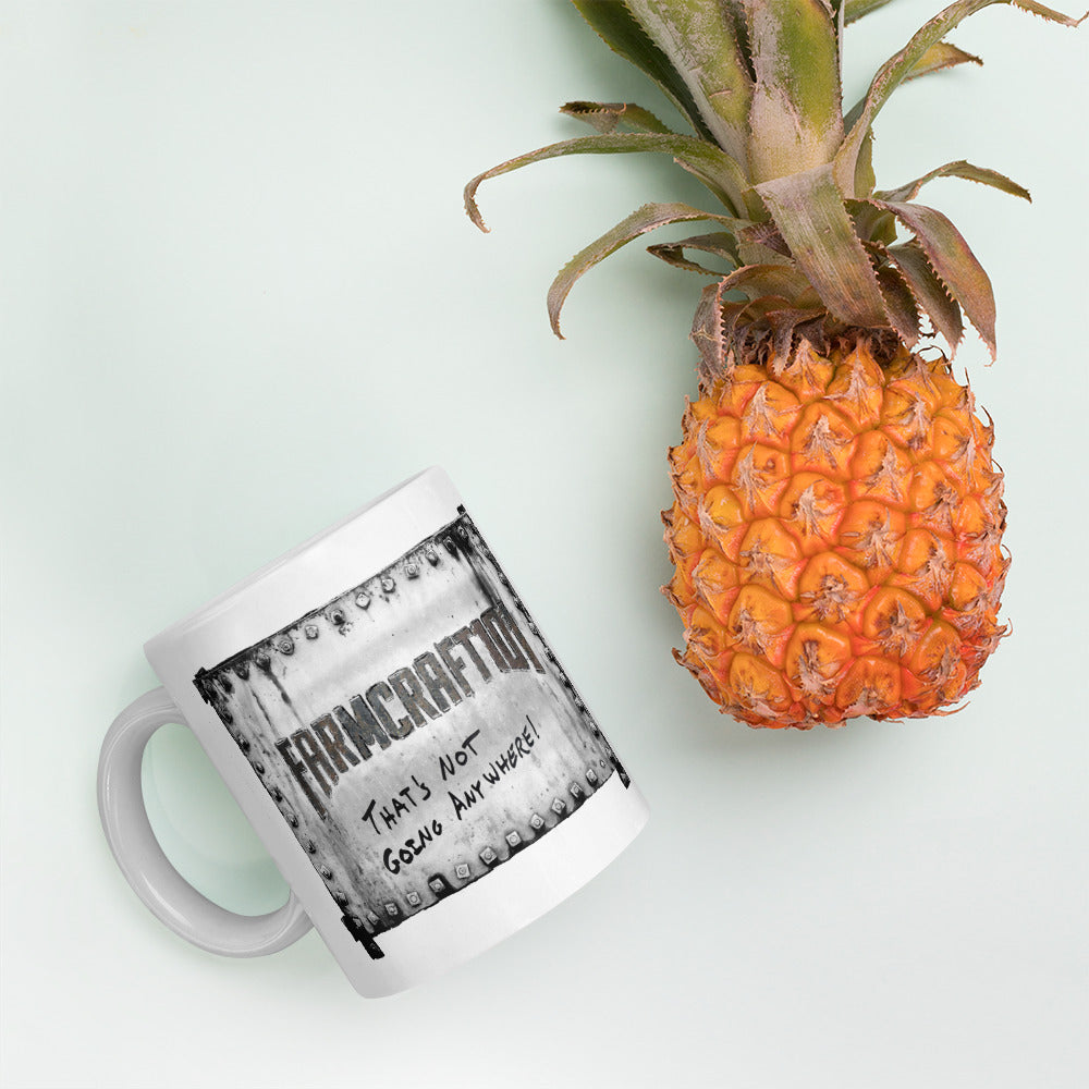 That's not going anywhere White glossy mug